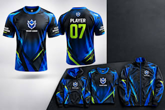 do a esports jersey, hoodie,custom,sulimation, soccer,sportwears, jacket for you