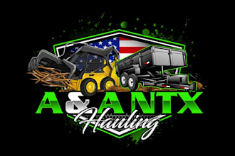 create exclusive and marvelous dump trailer logo design