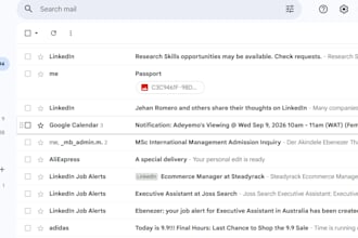 manage your email inbox and organize your business emails