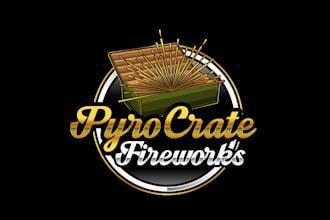 create attractive and imagination firework logo design