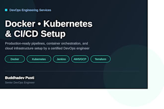 set up docker, kubernetes, and cicd pipelines