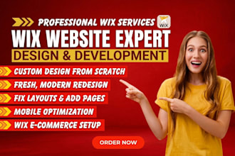 design redesign or edit your wix website