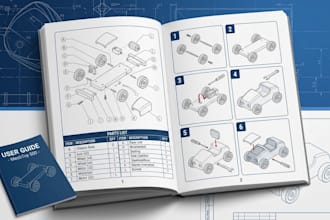 create product assembly instructions and step by step assembly guides