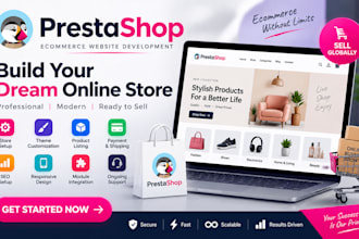 build setup develop customize your prestashop ecommerce store online shop design