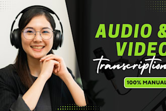 do audio and video transcription manually
