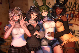 create custom vrchat avatar vrc avatar, furry avatar vr character nsfw avatar