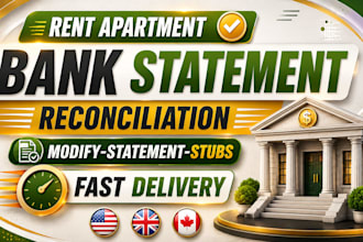 do bank statement work on urgent basis