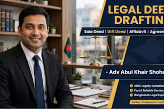 draft legal deed, agreement, affidavit and power of attorney