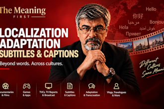 translate english video scripts and subtitles into urdu