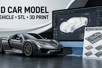 create rc 3d car models, vehicle designs, 3d printable car bodies, stl models
