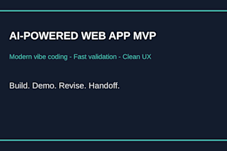 build an ai powered web app mvp with modern vibe coding