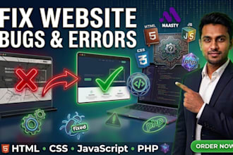 fix bugs and errors in your HTML CSS javascript code
