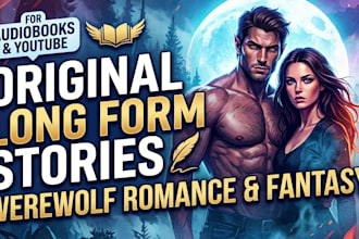 write original long form fantasy romance or drama stories and werewolf romance