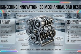 design 3d cad design in solidworks, 3d cad model, cad design for 3d printing