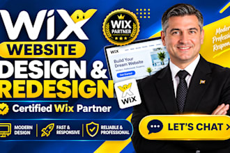 do wix website design, wix website redesign and customization, wix landing page