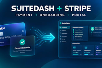 connect suitedash with stripe for client onboarding