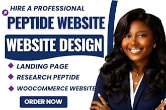 build peptide website, research peptide, and woocommerce peptide website