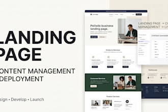build a modern landing page with content management and deployment