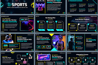 design indie gaming esport athletic sport presentation deck fundraising proposal