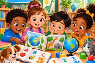illustrate educational kids books