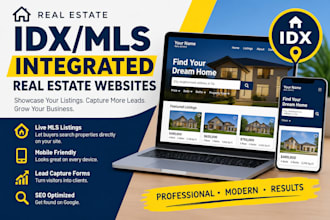 design idx mls integrated real estate agent portfolio websites