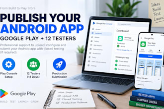 publish your android app on google play store with 12 testers