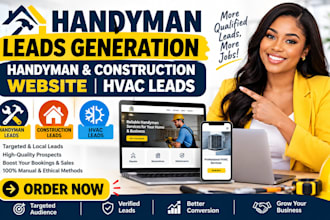 generate handyman leads generation handyman construction website  hvac leads