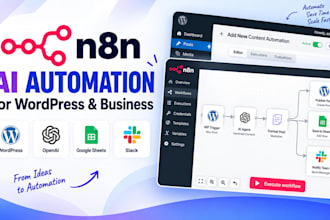 build n8n ai automation workflows for wordpress and business processes