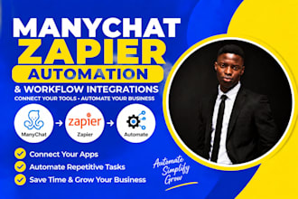 create manychat zapier automation and workflow integrations