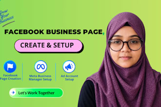 create facebook page,meta business manager, ad account