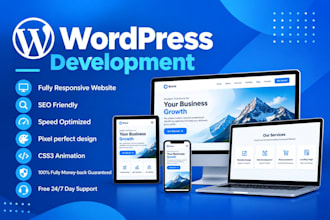 design or redesign a modern wordpress website