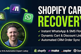 set up shopify whatsapp and sms abandoned cart recovery flows