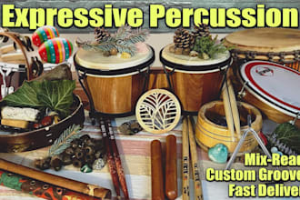 play expressive percussion on your songs