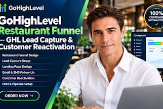 build gohighlevel restaurant funnel ghl lead capture and customer reactivation