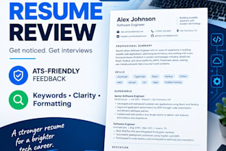 review your resume or CV and provide actionable ats feedback