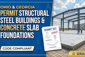 design ohio georgia permit structural steel buildings concrete slab foundation
