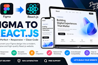 convert figma to responsive react js website
