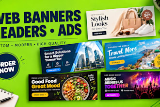 design custom web banners, website banners, google banner ads and display ads