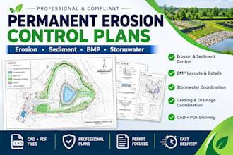design permanent erosion control and sediment plans