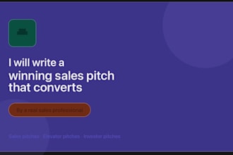 write persuasive sales and marketing pitches that convert