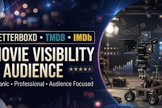 do organic letterboxd promotion, tmdb promotion, imdb,  increase audience