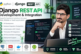 build a secure django rest API with jwt postgresql and docker
