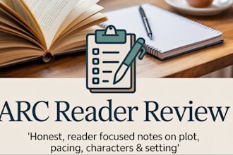 arc, beta read your amazon book, fiction ebook, kindle and provide honest review