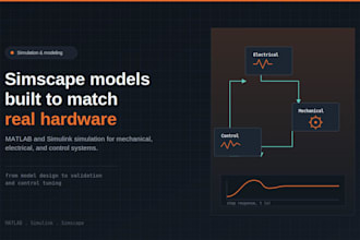 build matlab simscape models and simulations for your engineering system