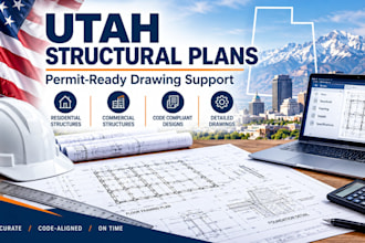 review and stamp utah architectural and structural permit plans