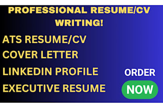 craft a professional resume cover letter and linked in