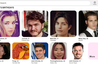 create amazing famous birthdays profile for your name and your family