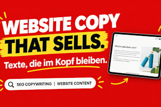 write website copywriting SEO website content landing page copy sales page copy
