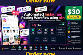build an automated instagram posting workflow using n8n
