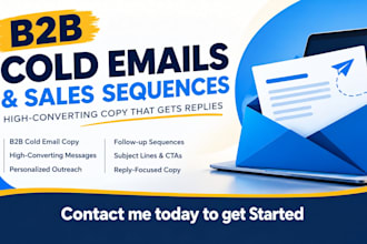 write high converting b2b cold emails and sales email sequences
